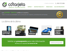 Tablet Screenshot of cdtarjeta.com